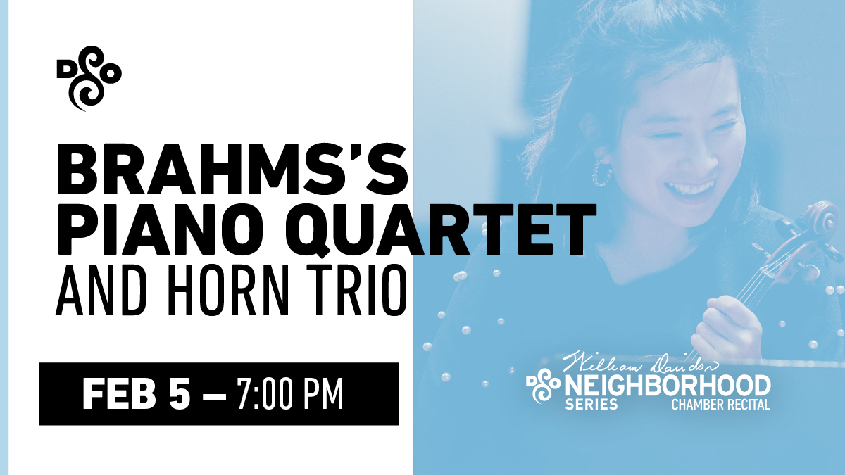 Brahms's Piano Quartet & Horn Trio DSO Neighborhood Series Steinway